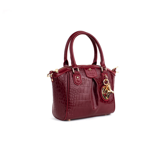 Madison Mini - Cherry Croc Vegan Bag