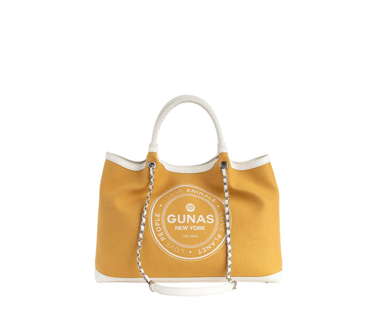 RUTH - Yellow Vegan Canvas Tote