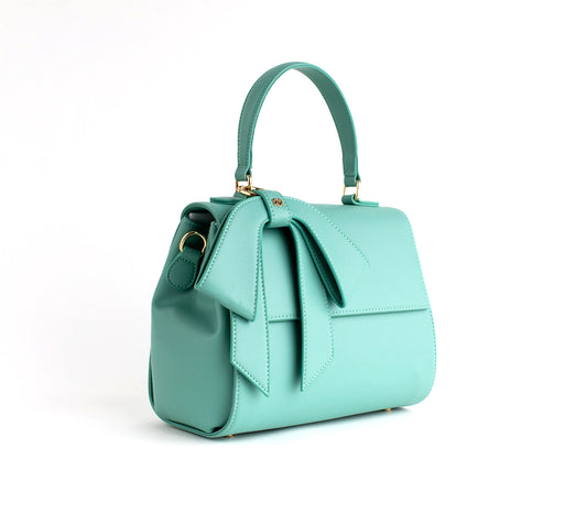 Cottontail - Cyan Vegan Leather Bag